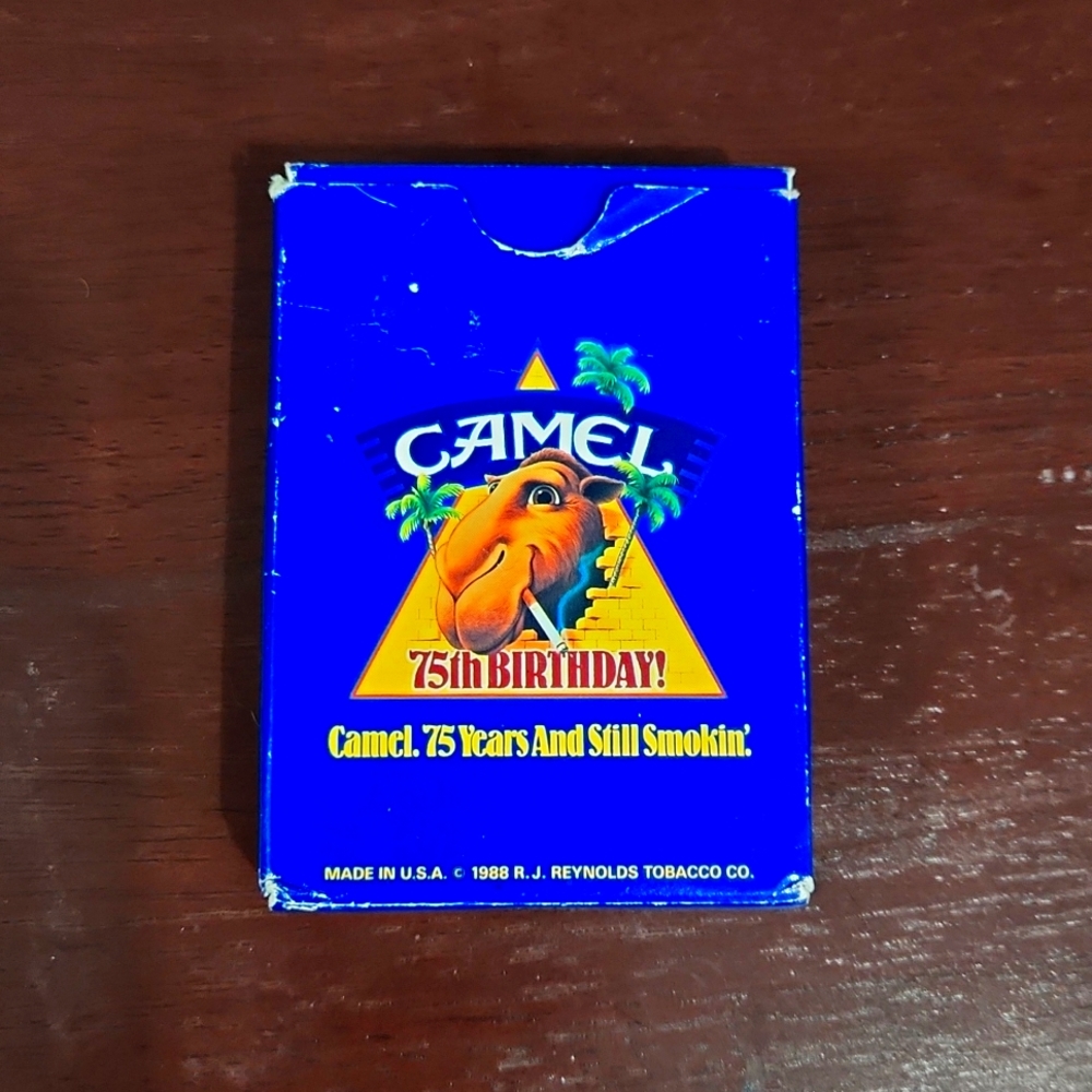 R.J. Reynolds 1988 made in the USA Camel brand 75th birthday deck of cards